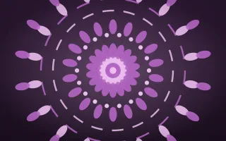 Orchid Glow Mandala II — dark purple and pink mandala background, variation II