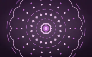 Orchid Glow Mandala III — dark purple and pink mandala background, variation III