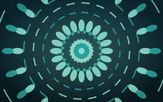 Peacock Jewel Bloom Mandala — dark teal mandala background