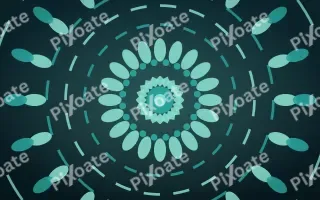 Peacock Jewel Bloom Mandala — dark teal mandala background