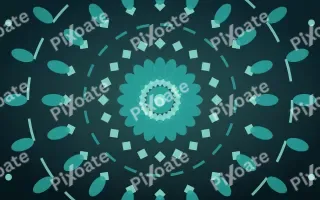 Peacock Jewel Bloom Mandala III — dark teal mandala background, variation III