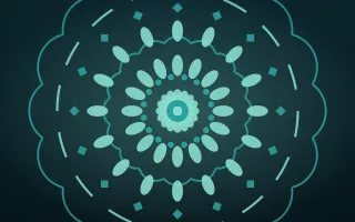 Peacock Jewel Mandala II — dark teal mandala background, variation II