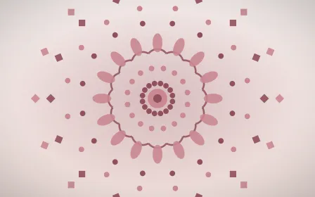 Pearl Blush Mandala — light red and white mandala background