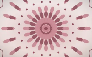 Pearl Blush Bloom Mandala — light red and white mandala background