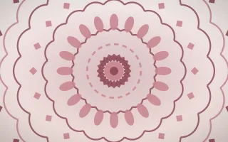 Pearl Blush Bloom Mandala II — light red and white mandala background, variation II