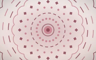 Pearl Blush Bloom Mandala III — light red and white mandala background, variation III