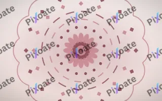 Pearl Blush Mandala II — light red and white mandala background, variation II