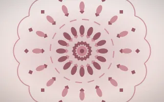 Pearl Blush Mandala III — light red and white mandala background, variation III