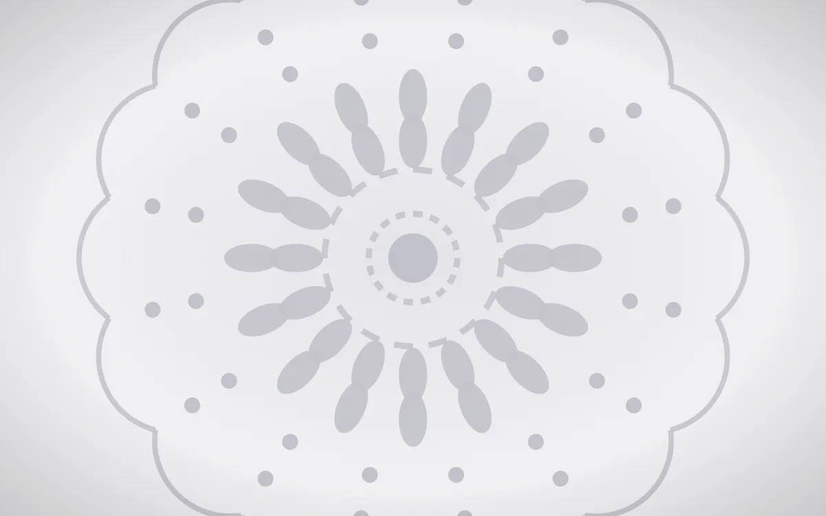 Porcelain Ink Quiet Radial — light white and grey mandala background