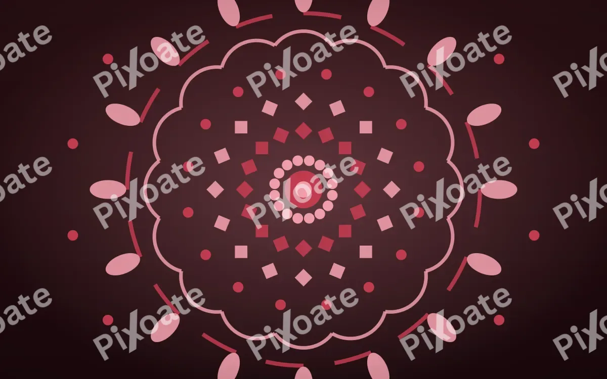 Ruby Devotion Mandala — dark red mandala background
