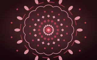 Ruby Devotion Mandala — dark red mandala background