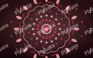 Ruby Devotion Mandala — dark red mandala background