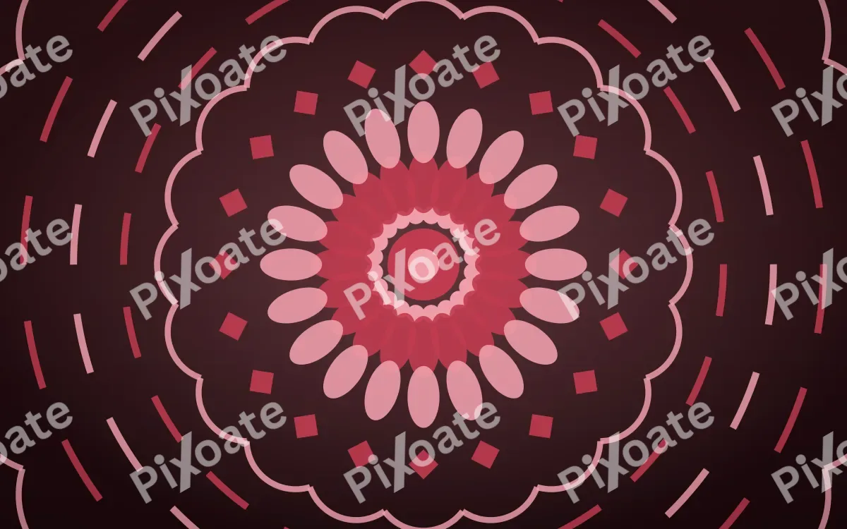 Ruby Devotion Bloom Mandala — dark red mandala background