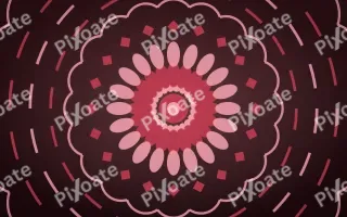 Ruby Devotion Bloom Mandala — dark red mandala background