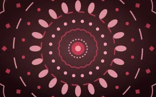 Ruby Devotion Bloom Mandala II — dark red mandala background, variation II