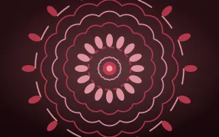 Ruby Devotion Mandala II — dark red mandala background, variation II
