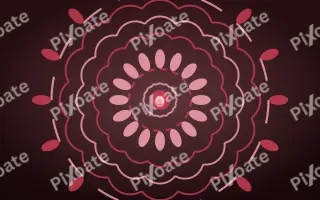 Ruby Devotion Mandala II — dark red mandala background, variation II
