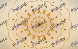 Saffron Dawn Mandala — light orange, brown and beige mandala background