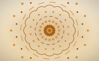 Saffron Dawn Mandala II — light orange, brown and beige mandala background, variation II