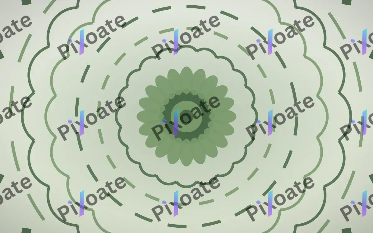Sage Serenity Bloom Mandala — light green and white mandala background