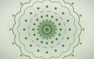 Sage Serenity Mandala II — light green and white mandala background, variation II