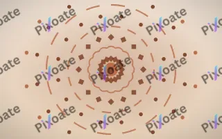 Terracotta Sun Mandala — light orange, brown and beige mandala background
