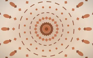 Terracotta Sun Bloom Mandala — light orange, brown and beige mandala background
