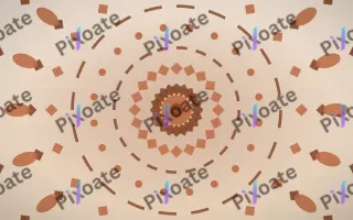 Terracotta Sun Bloom Mandala — light orange, brown and beige mandala background