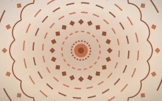 Terracotta Sun Bloom Mandala II — light orange, brown and beige mandala background, variation II
