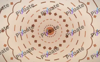 Terracotta Sun Bloom Mandala II — light orange, brown and beige mandala background, variation II