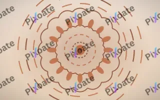 Terracotta Sun Mandala II — light orange, brown and beige mandala background, variation II