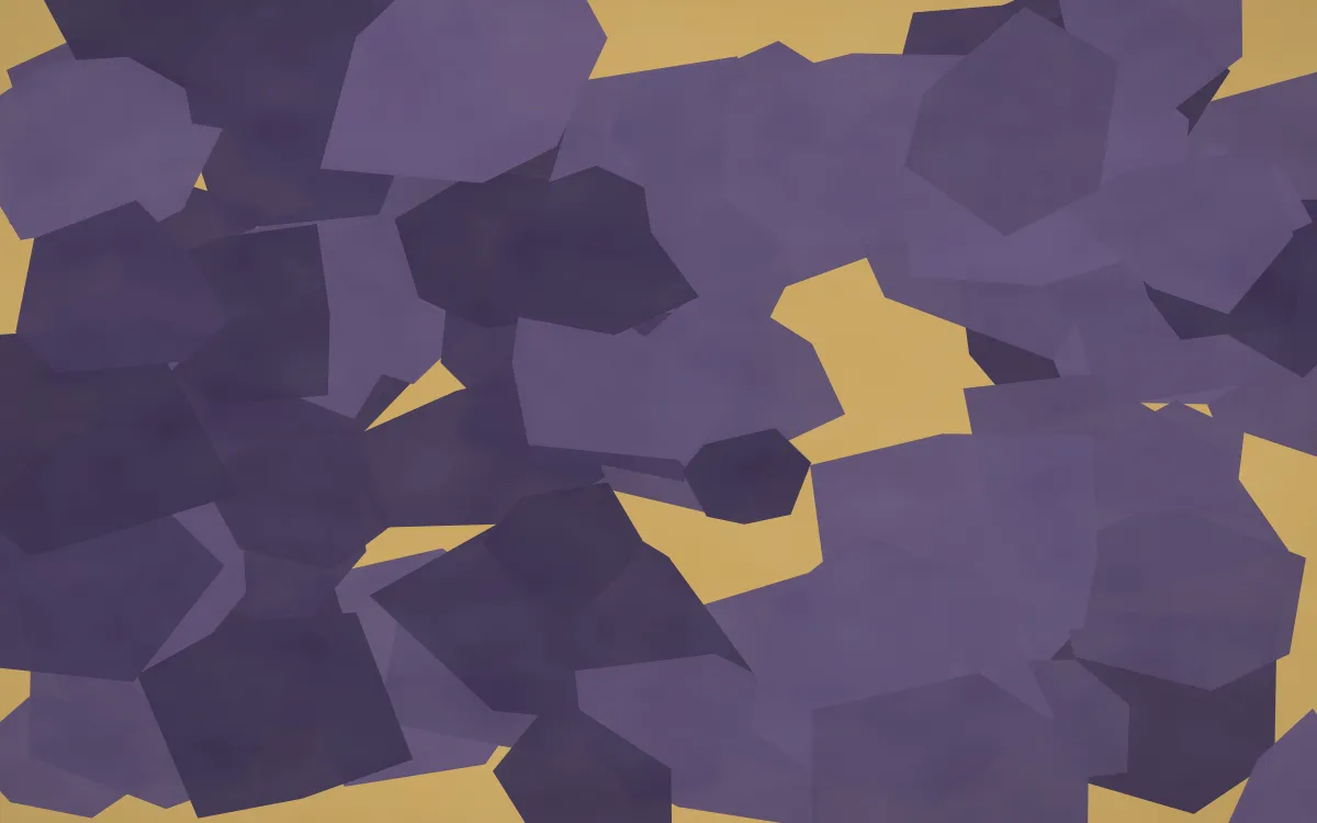 Blue John Fluorite Breccia — colourful purple and gold marble background