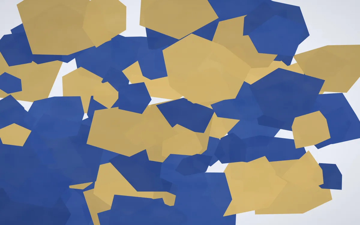 Sodalite Royal Breccia — colourful blue, white and gold marble background
