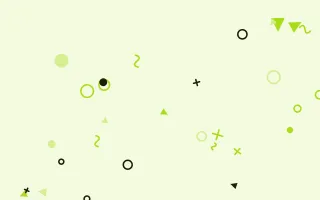 Acid Lime Party Shapes — colourful green and black Memphis-style background