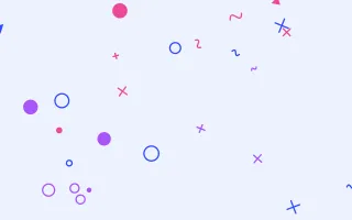 Pixoate Memphis — colourful white, blue and purple Memphis-style background