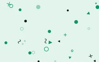 Jade Punch Party Shapes II — colourful green and black Memphis-style background, variation II