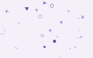 Lavandin Party — light purple and white Memphis-style background