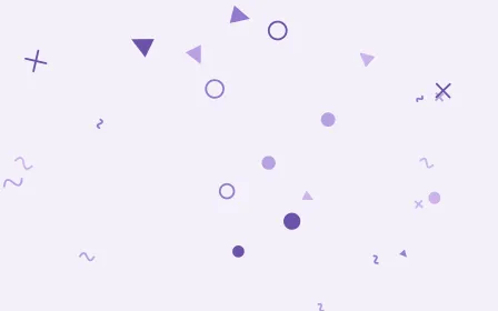 Lavandin Party — light purple and white Memphis-style background