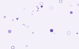 Lavandin Party II — light purple and white Memphis-style background, variation II