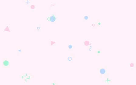 Pastel Dream Memphis — light white, blue and green Memphis-style background