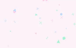 Pastel Dream Memphis II — light white, blue and green Memphis-style background, variation II