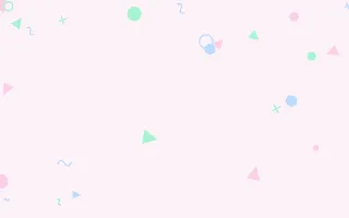 Pastel Dream Memphis III — light white, blue and green Memphis-style background, variation III