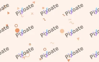 Peachette Party — light orange and white Memphis-style background