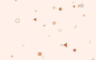 Peachette Party II — light orange and white Memphis-style background, variation II