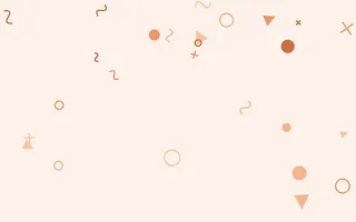 Peachette Party III — light orange and white Memphis-style background, variation III