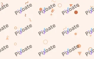 Peachette Party III — light orange and white Memphis-style background, variation III