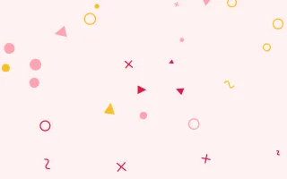 Rose Gold Memphis — light white, red and gold Memphis-style background
