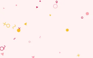 Rose Gold Memphis II — light white, red and gold Memphis-style background, variation II