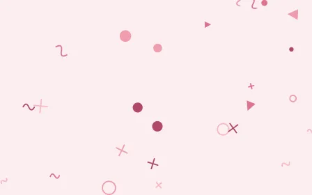 Rosea Party — light red, pink and white Memphis-style background