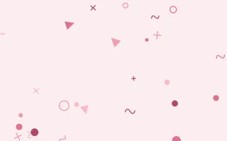 Rosea Party III — light red, pink and white Memphis-style background, variation III